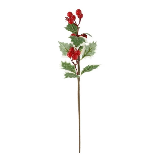 Selyemvirág magyal ág bogyóval 37 cm