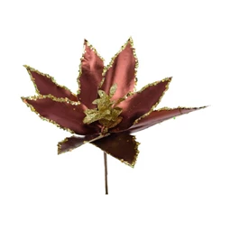 Silk flower poinsettia lette 31x20 cm 