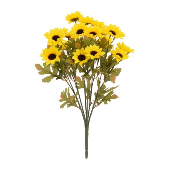 Selyemvirág napraforgó csokor 43 cm