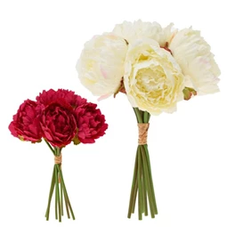 Selyemvirág peónia csokor 40 cm