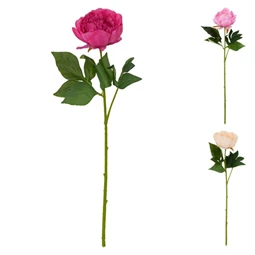 Selyemvirág pünkösdi rózsa 58 cm 3féle