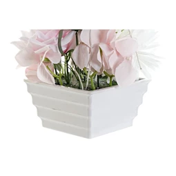 Selyemvirág Rózsa és Krizantém 16x16x25 cm