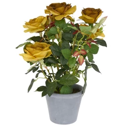Selyemvirág Rózsabokor kerámia kaspóban 51 cm