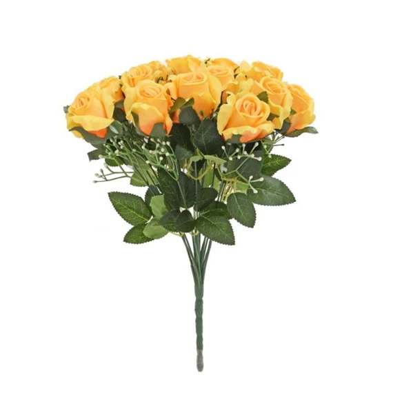 Selyemvirág rózsacsokor 40 cm