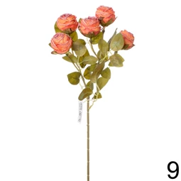 Selyemvirág rózsacsokor 43 cm 10féle