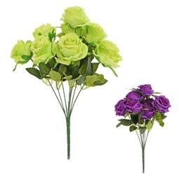 Selyemvirág rózsacsokor 45 cm 2féle