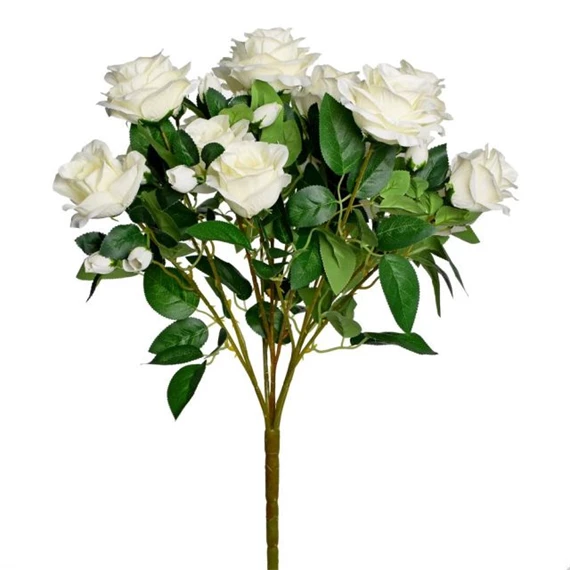 Selyemvirág rózsacsokor 60 cm