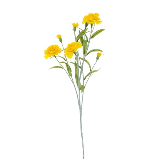 Selyemvirág Szegfű csokros 72x22x15 cm