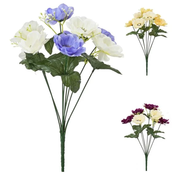 Selyemvirág szellőrózsa 39 cm 3féle