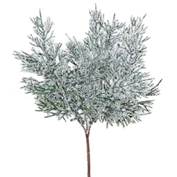 Selyemvirág thuja csokor, havas, gitteres, betűzős 20 cm
