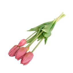 Selyemvirág Tulipán csokor 5 szálas 47  cm