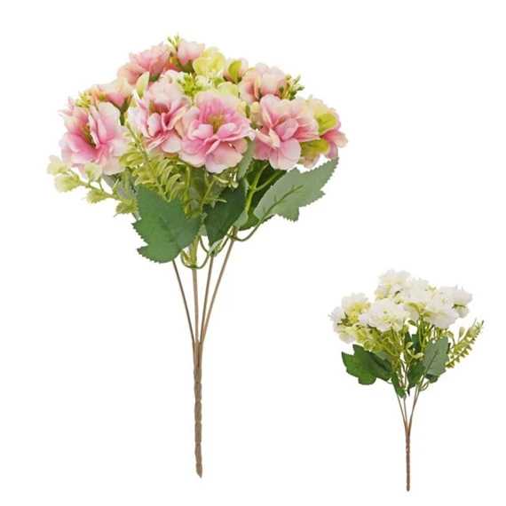 Selyemvirág vadrózsa csokor 30 cm 2féle