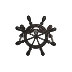 Slagtartó öntöttvasból, hajókormány 25,5x18,5x25,5 cm