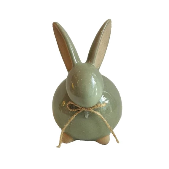 Stilizált nyúl masnival 12,5x10x15,5 cm
