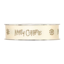 Szalag "Merry Christmas" felirattal 25 mm x 15 m