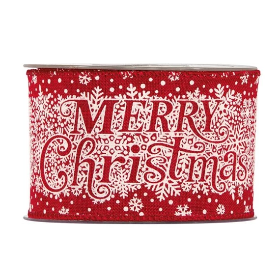 Szalag "Merry Christmas" felirattal 63 mm x 10 m