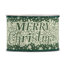 Szalag "Merry Christmas" felirattal 63 mm x 10 m