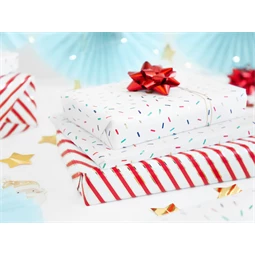 Szalag és rozetták szett, piros, mix S/3