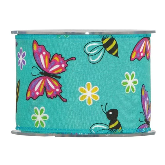 Szalag méhecskés, pillangós 63 mm x 10 m