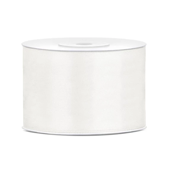 Szalag szatén világos krém 50 mm x 25 m