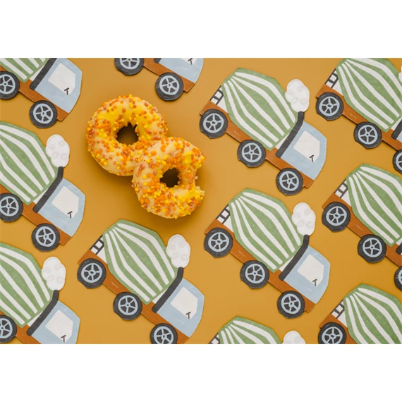 Szalvéta betonkeverő, 16x13 cm, mix S/20