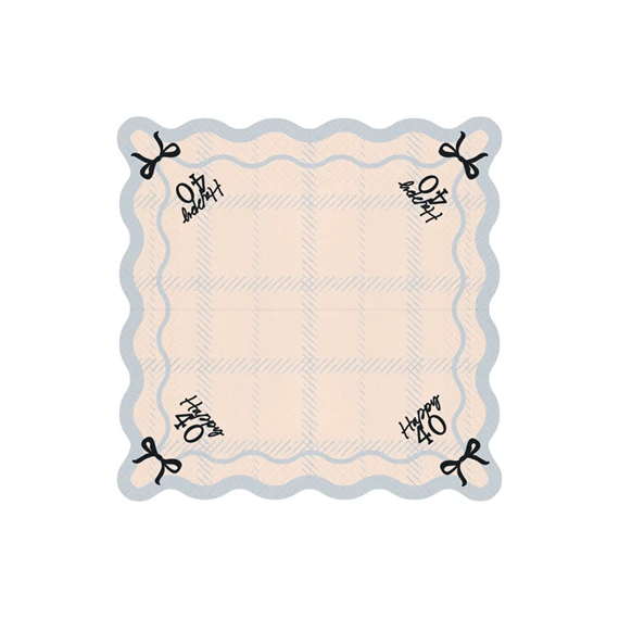 Szalvéta boldog 40 33x33 cm keverék S/12