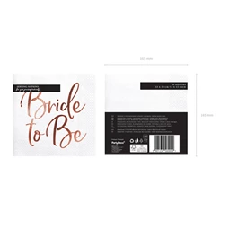 Szalvéta bride to be rózsaarany 33x33 cm S/20