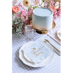 Szalvéta chrzest święty 33x33 cm világoskék S/12