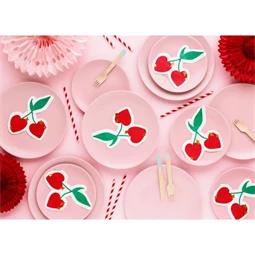 Szalvéta cseresznye mintás, vegyes, 13,5x16 cm S/20