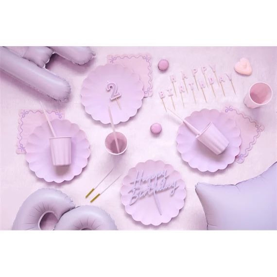 Szalvéta fodros 33x33 cm lila S/12