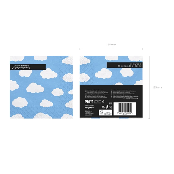 Szalvéta kis repülő 33x33 cm S/20