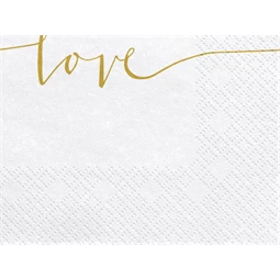 Szalvéta love arany 33x33 cm S/20