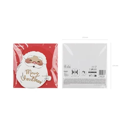 Szalvéta mikulás 13.5x16 cm mix S/12