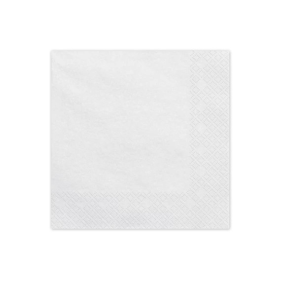 Szalvéta papír 33x33 cm fehér S/20
