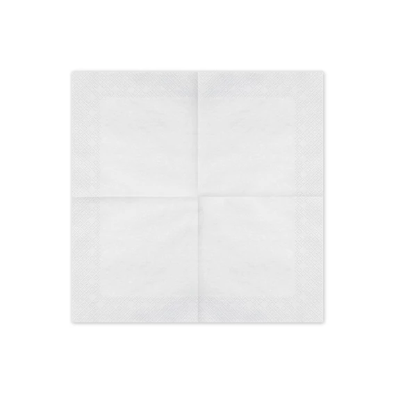 Szalvéta papír 33x33 cm fehér S/20
