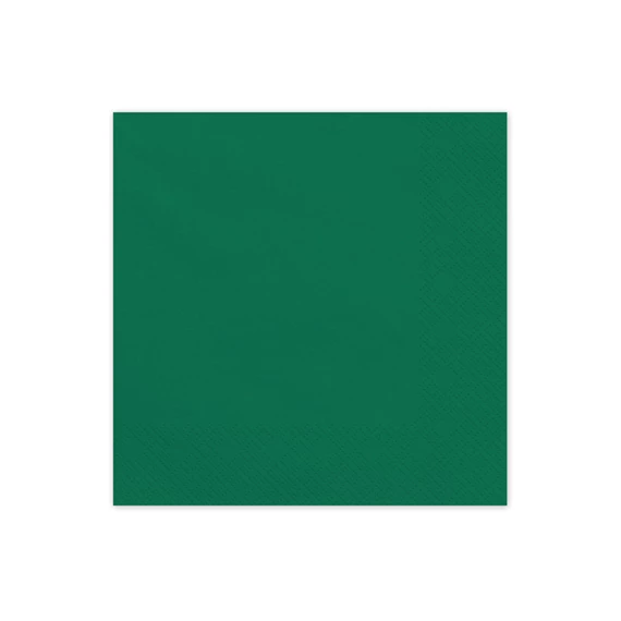 Szalvéta sötétzöld 33x33 cm S/20