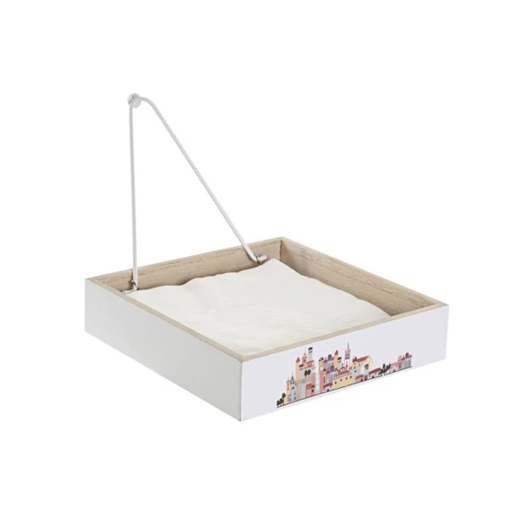 Szalvétatartó házakkal 18x18x4 cm 2 féle