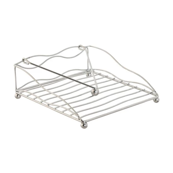 Szalvétatartó krómozott 19x19x7 cm