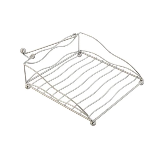 Szalvétatartó krómozott 19x19x7 cm