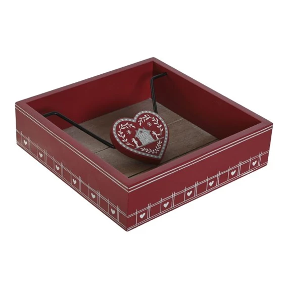 Szalvétatartó 18,5x18,5x5 cm