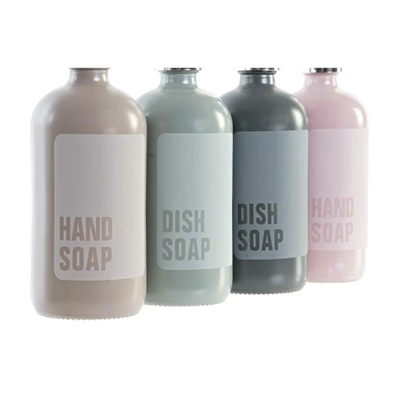 Szappantartó 7,5x7,5x20 cm 4 féle 450 ml