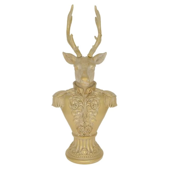 Szarvas mellszobor 16x10,2x36,5 cm