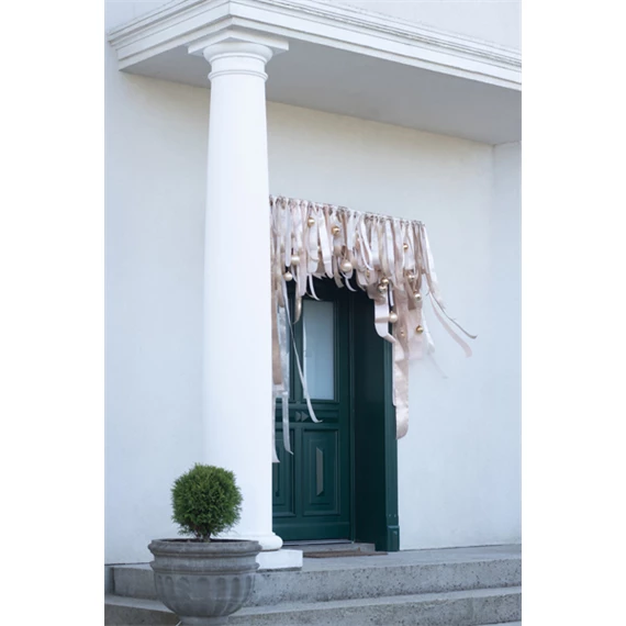 Szatén szalag hideg arany 50 mm x 25 m