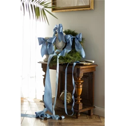 Szatén szalag ködös kék 100 mm x 25 m