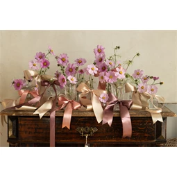 Szatén szalag poros rózsa 50 mm x 25 m