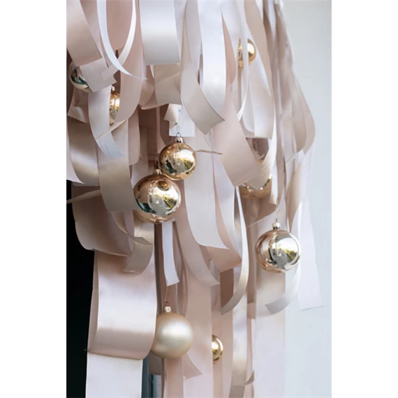 Szatén szalag törtfehér 38 mm x 25 m