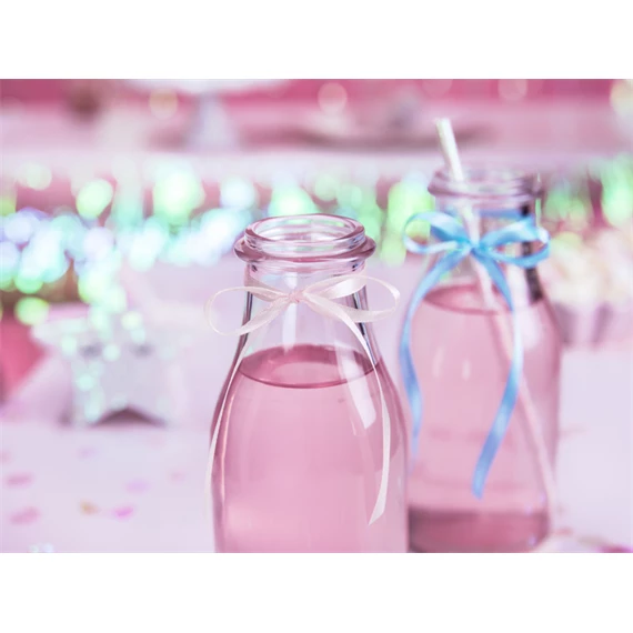 Szatén szalag világos púderrózsaszín 6 mm 25 m