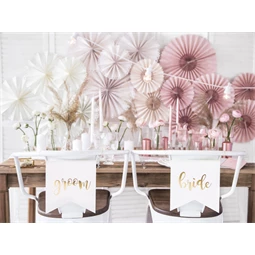 Szék jel Bride Groom arany 20 x 21,5 cm S/2