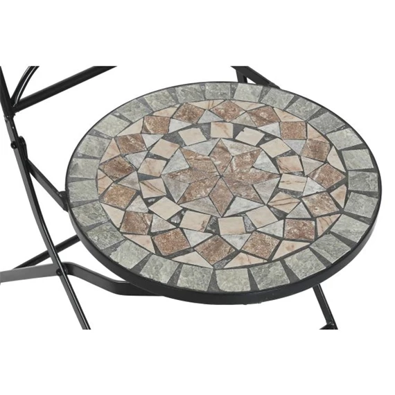 Szék kovácsolt vas, mozaik mintával 42x50x90 cm