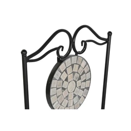 Szék kovácsolt vas, mozaik mintával 42x50x90 cm